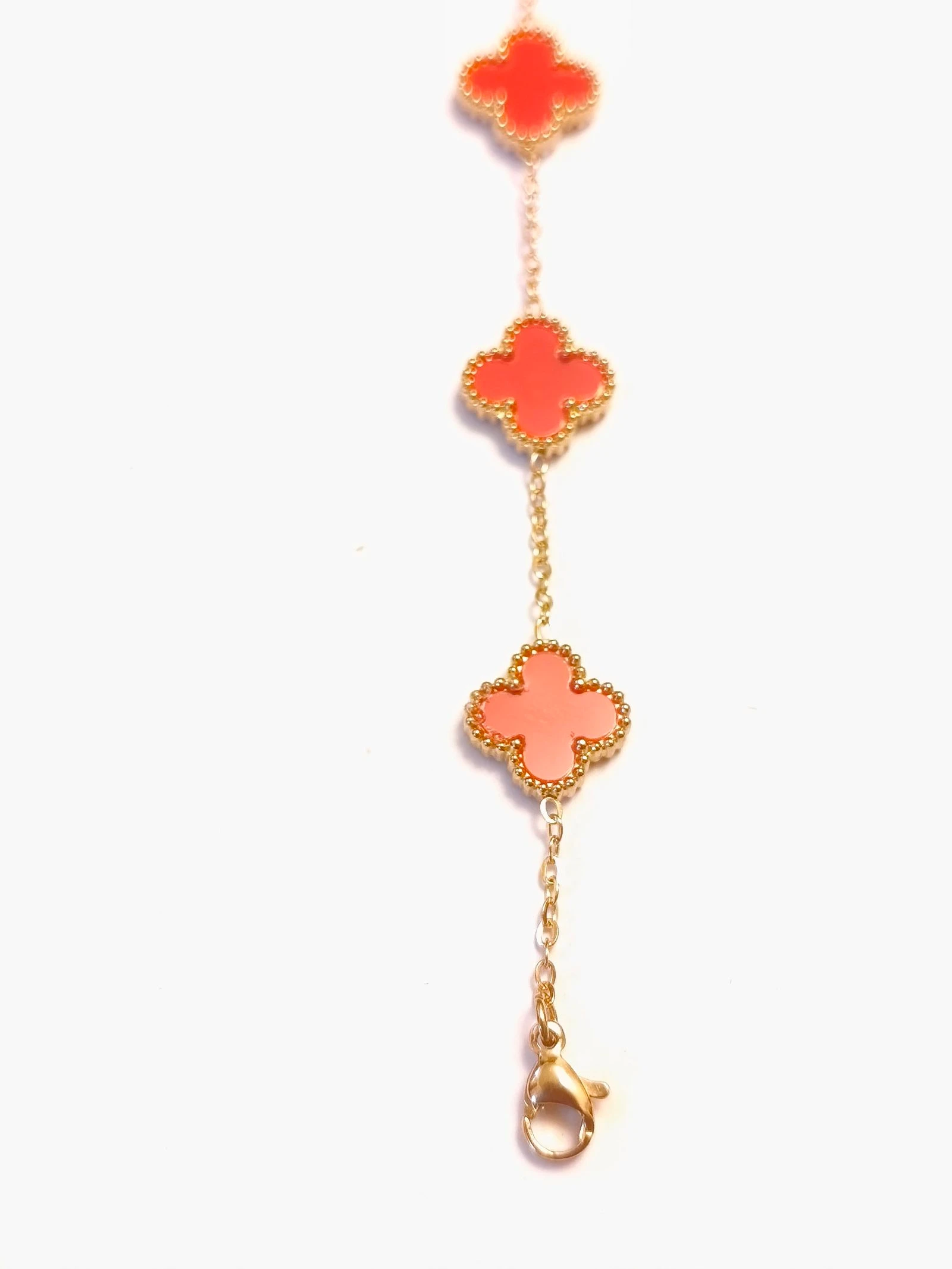 Conjunto de gargantilha, pulseira e brincos de trevo – photo 8